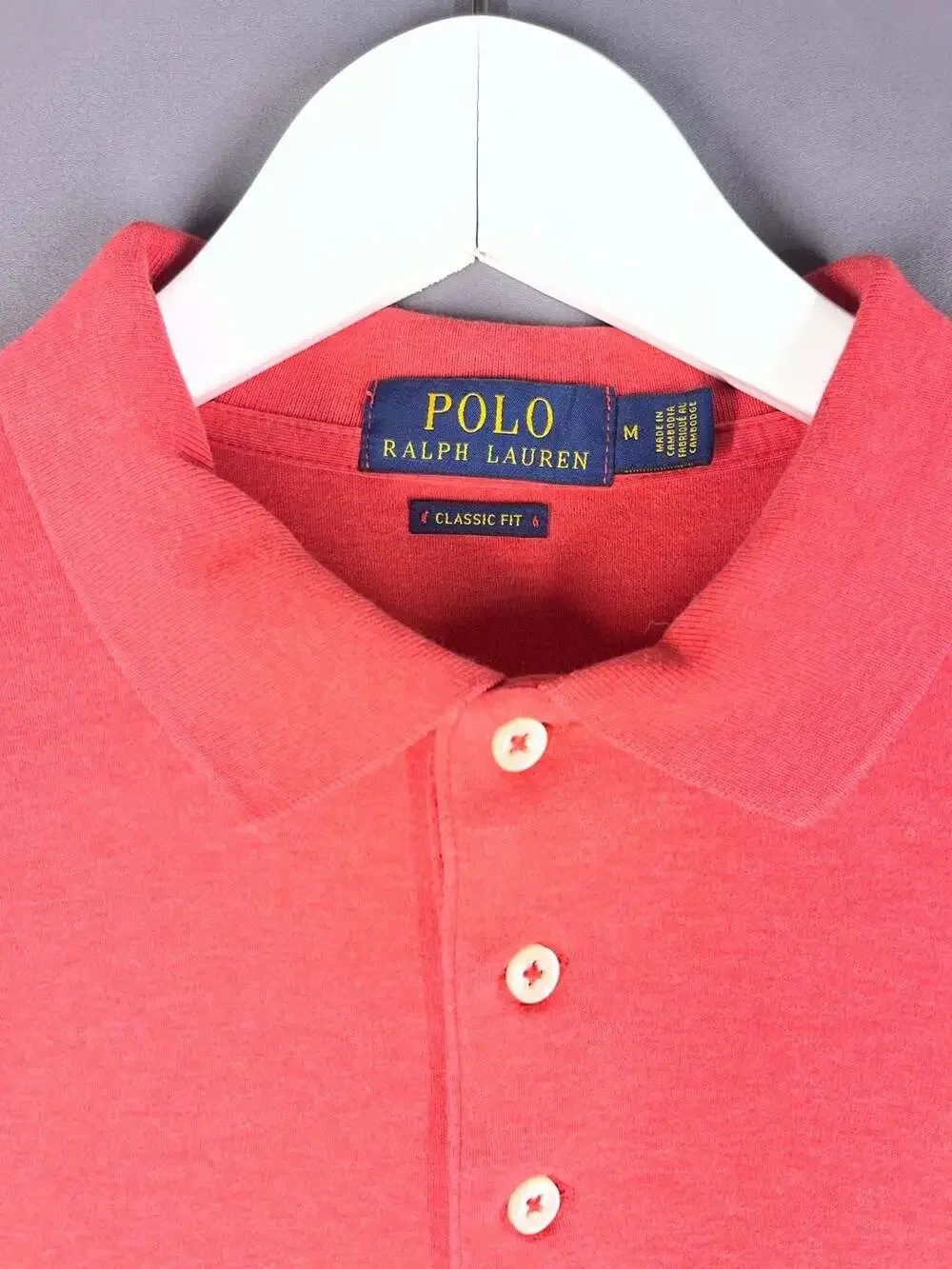 Polo Ralph Lauren Classic Fit Pink Short Sleeve Polo Shirt Medium